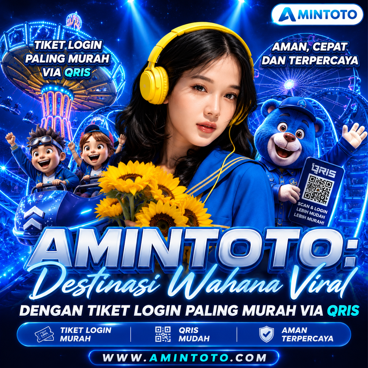 AMINTOTO: Destinasi Wahana Viral Dengan Tiket Login Paling Murah Via QRIS by Hey siriusly
